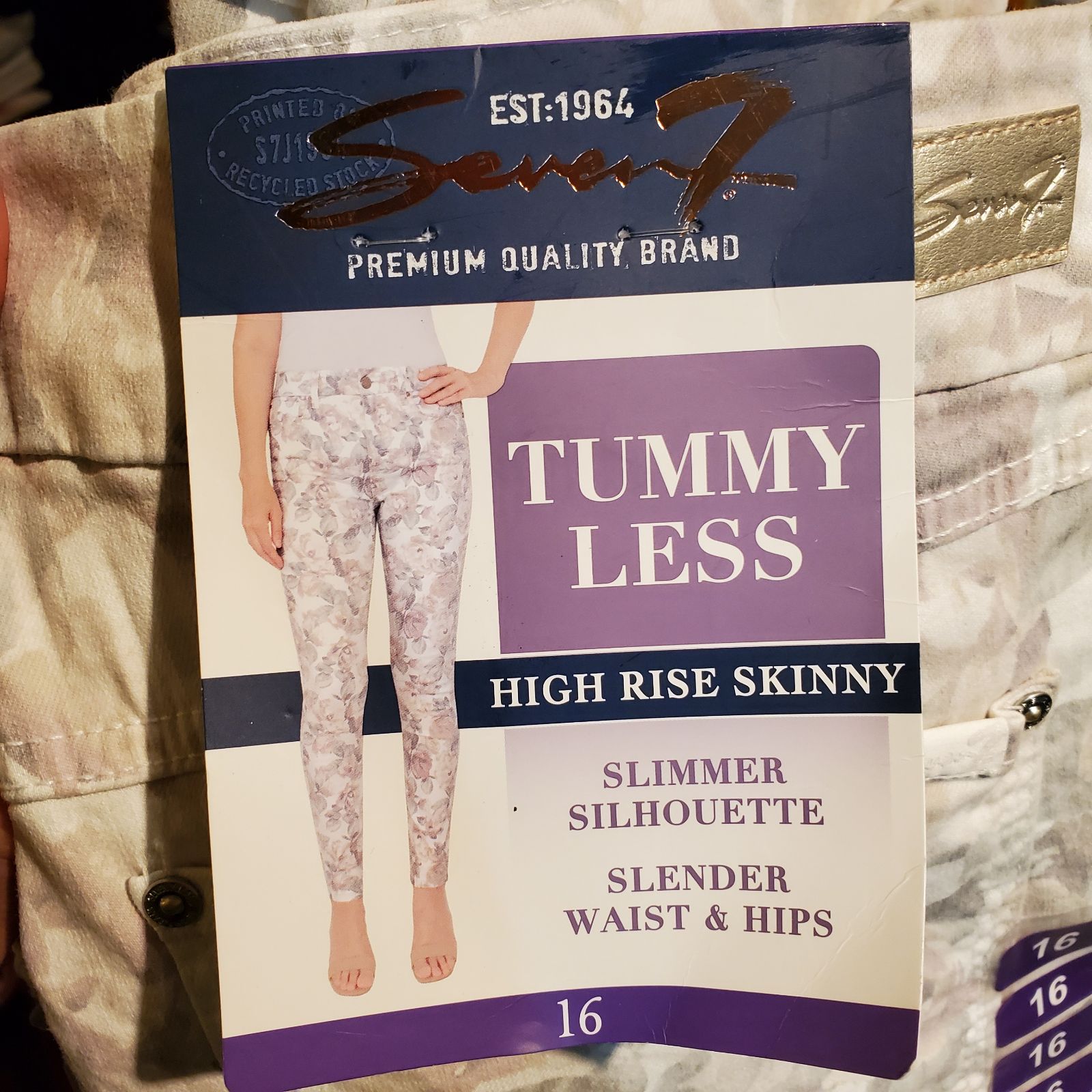 NWT Womens SEVEN 7 Faded Perses Black High Rise Skinny Floral Jeans Sz 10 $89 NWT Womens SEVEN 7 Faded Perses Black High Rise Skinny Floral Jeans Sz 10 $89